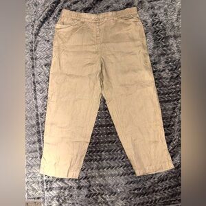 Jones New York Women’s Sport Petite 100% Linen  Pant Size 10p